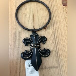 Hand Towel Ring Fleur De Lis symbol